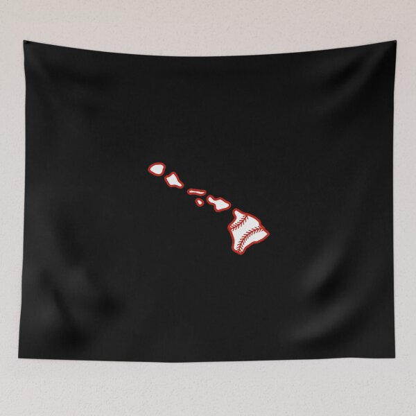 Item preview, Hawaii State Outline Baseball Stitch designed and sold by US States Merch.