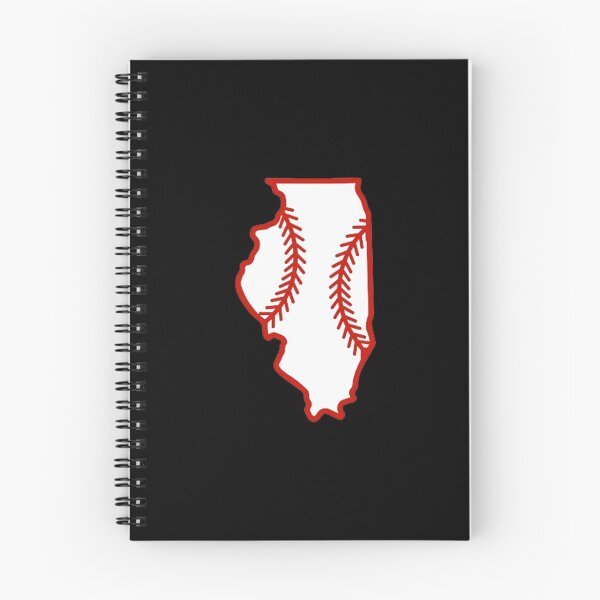 Item preview, Illinois State Outline Baseball Stitch designed and sold by US States Merch.