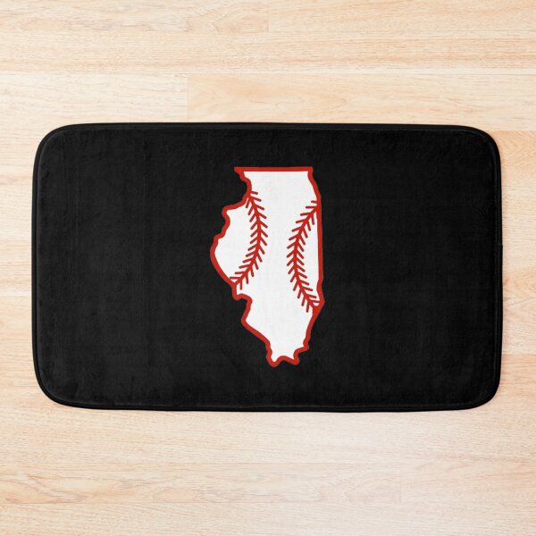 Item preview, Illinois State Outline Baseball Stitch designed and sold by US States Merch.