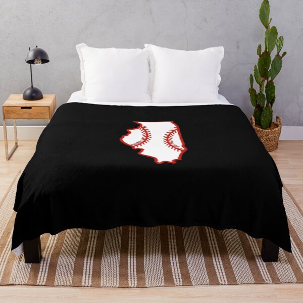 Item preview, Illinois State Outline Baseball Stitch designed and sold by US States Merch.