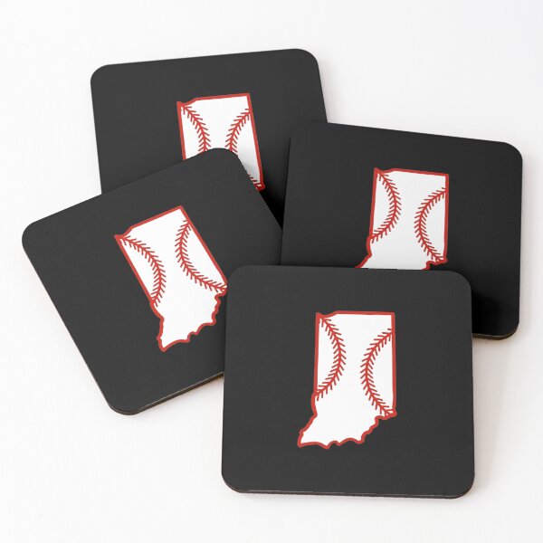 Item preview, Indiana State Outline Baseball Stitch designed and sold by US States Merch.