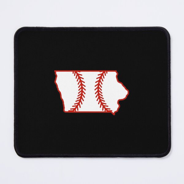 Item preview, Iowa State Outline Baseball Stitch designed and sold by US States Merch.