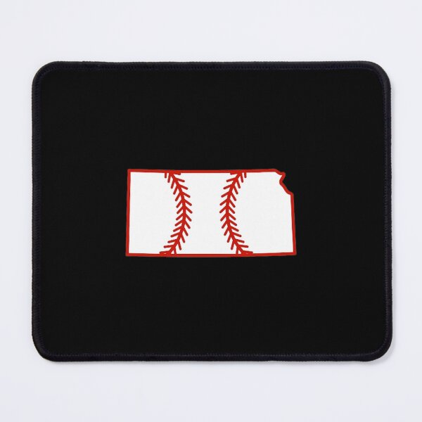 Item preview, Kansas State Outline Baseball Stitch designed and sold by US States Merch.