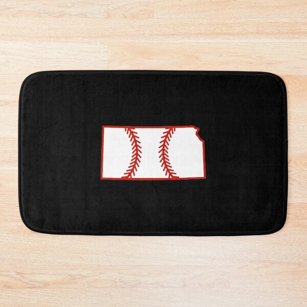 Item preview, Kansas State Outline Baseball Stitch designed and sold by US States Merch.
