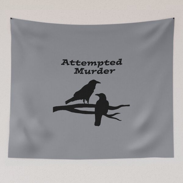 Item preview, Two Crows Attempted Murder designed and sold by Scat the cat.