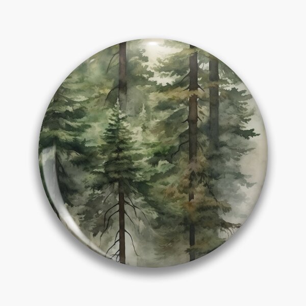 Item preview, Trees,pine trees,forest,watercolor nature background. designed and sold by MariaMarinova.
