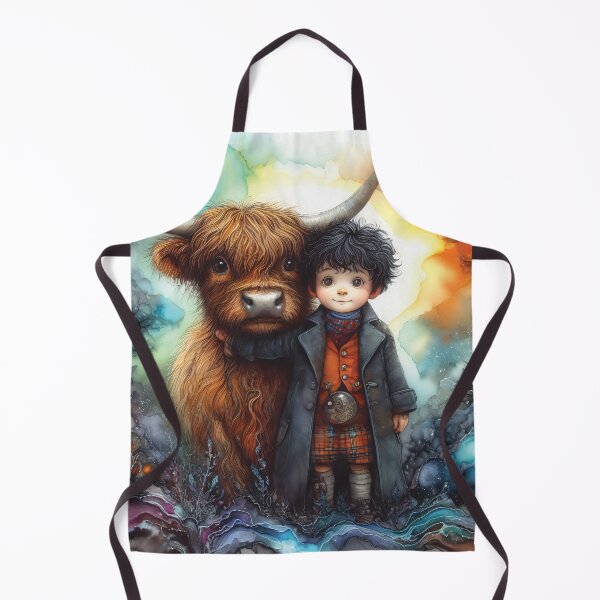 Item preview, Cute Boy and his Highland Cow designed and sold by edgecreative.