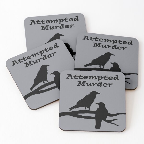 Item preview, Two Crows Attempted Murder designed and sold by Scat the cat.