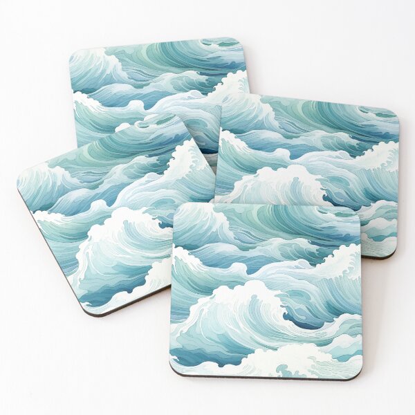Item preview, Waves,sea,ocean, water,blue background  designed and sold by MariaMarinova.