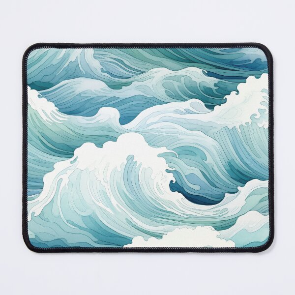 Item preview, Waves,sea,ocean, water,blue background designed and sold by MariaMarinova.