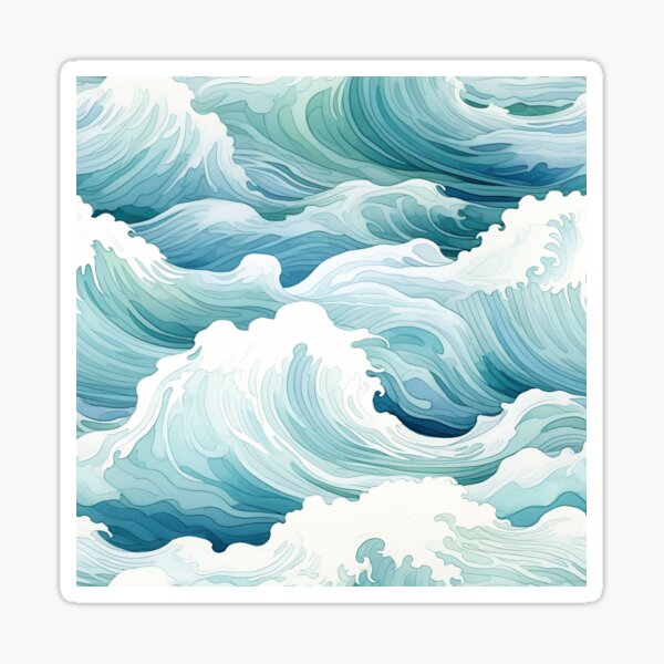 Item preview, Waves,sea,ocean, water,blue background  designed and sold by MariaMarinova.