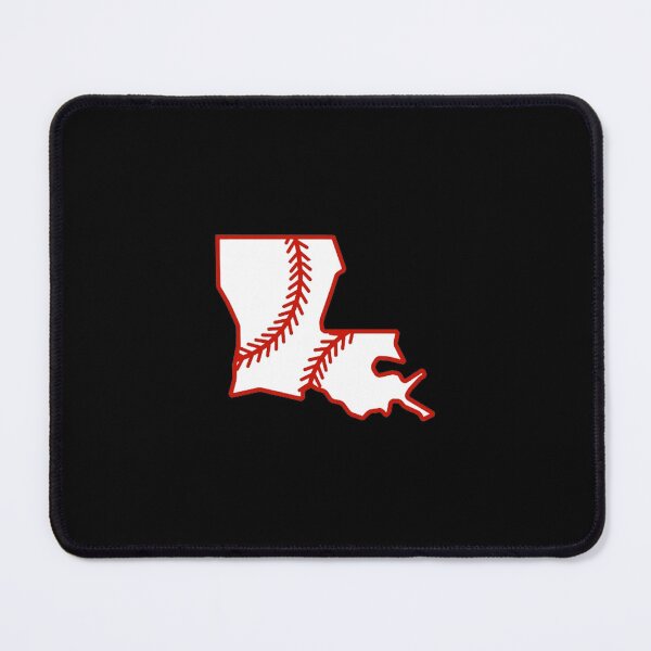 Item preview, Louisiana State Outline Baseball Stitch designed and sold by US States Merch.