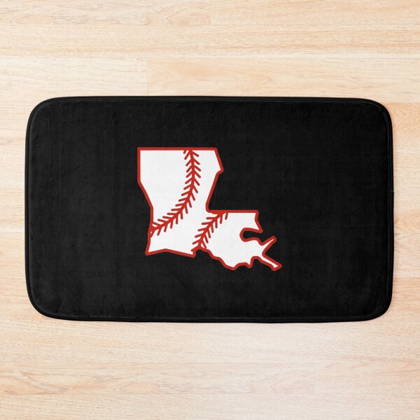 Item preview, Louisiana State Outline Baseball Stitch designed and sold by US States Merch.