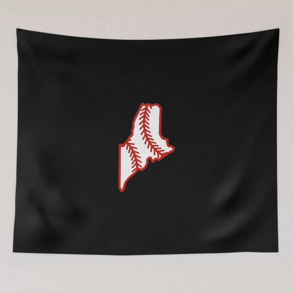 Item preview, Maine State Outline Baseball Stitch designed and sold by US States Merch.