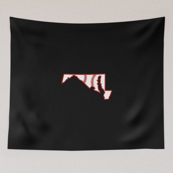 Item preview, Maryland State Outline Baseball Stitch designed and sold by US States Merch.