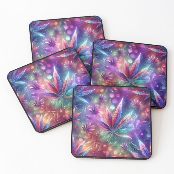 Item preview, Sativa Leaf Bokeh - Cannabis Marijuana Weed Art - Colorful Stoner Design designed and sold by CannaCreative.