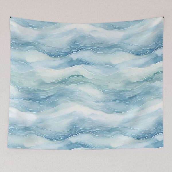 Item preview, Waves,sea,ocean, water,blue background  designed and sold by MariaMarinova.