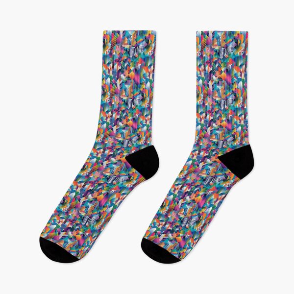 Item preview, Geometric color rush pattern designed and sold by Digital Dreamtales.