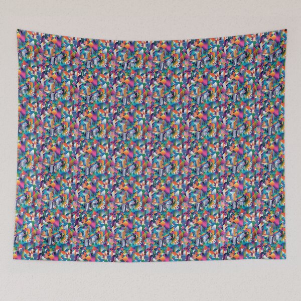 Item preview, Geometric color rush pattern designed and sold by Digital Dreamtales.