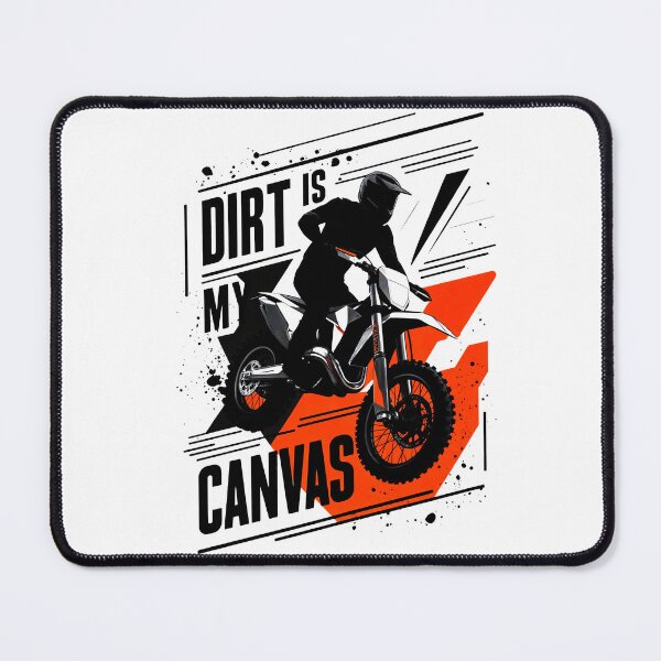 Item preview, Motocross Masterpiece: Black and Orange Lines of Passion designed and sold by SplashTastic.