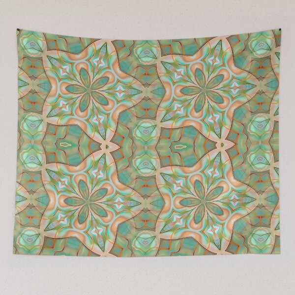 Item preview, Green and Gold Kaleidoscope--and matching patterns designed and sold by WendyMaree.