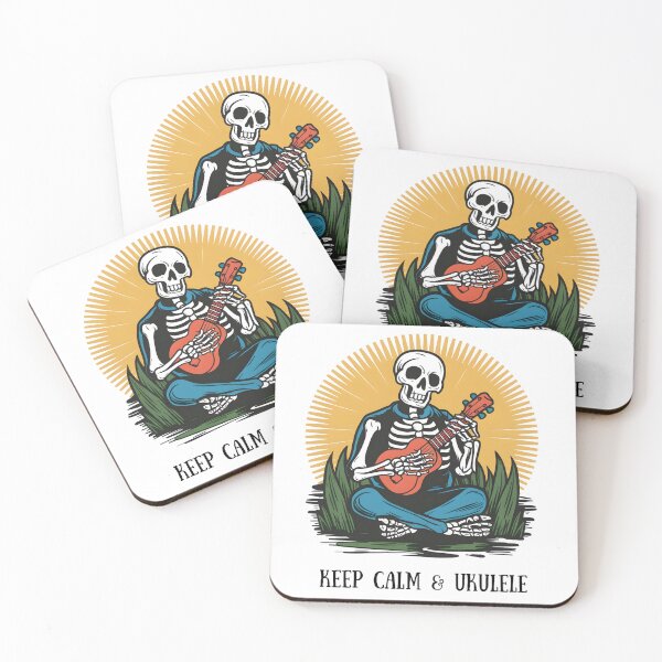 Item preview, Keep Calm and Ukulele | Skeleton Ukulele designed and sold by Delusion Tees.
