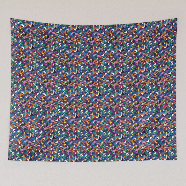 Item preview, Geometric color rush pattern designed and sold by Digital Dreamtales.