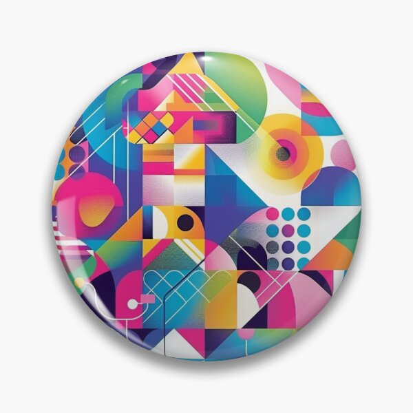 Item preview, Geometric color rush pattern designed and sold by Digital Dreamtales.
