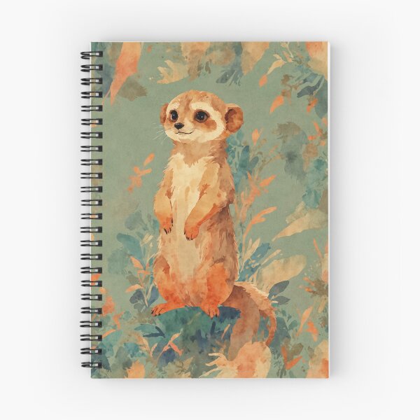 Aperçu de l'œuvre Suricate aquarelle créée et vendue par PatternPuppy.