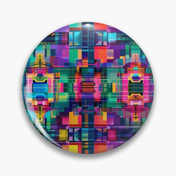 Item preview, Geometric color rush pattern designed and sold by Digital Dreamtales.