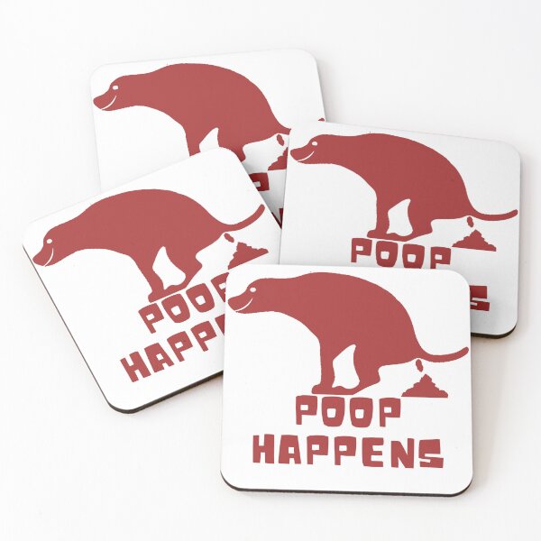 Item preview, Poop Happens Funny Pooping Dog Design designed and sold by Willyboy16.