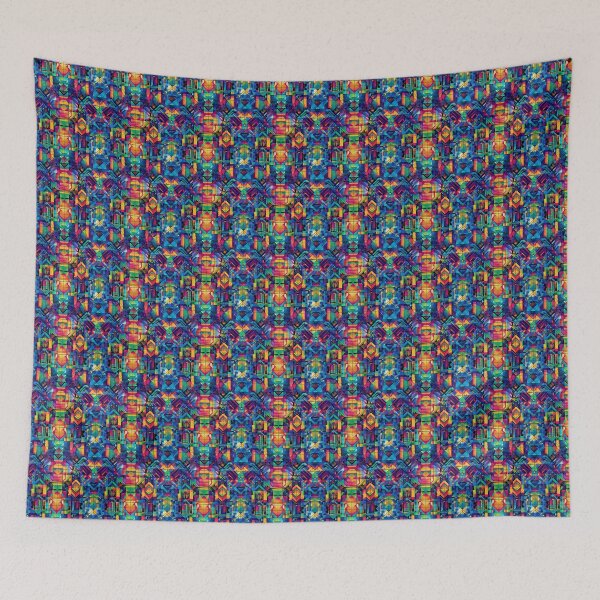Item preview, Geometric color rush pattern designed and sold by Digital Dreamtales.