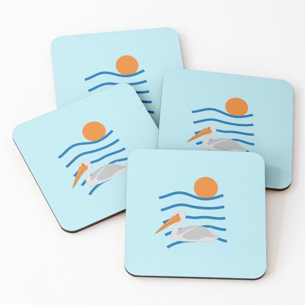 Item preview, Pelican Bird at Ocean Sea at Sunset designed and sold by Anna Lemos.