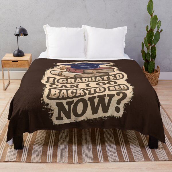Item preview, I Graduated Can I Go Back To Bed Now - Funny Graduation designed and sold by DoodlrMob.