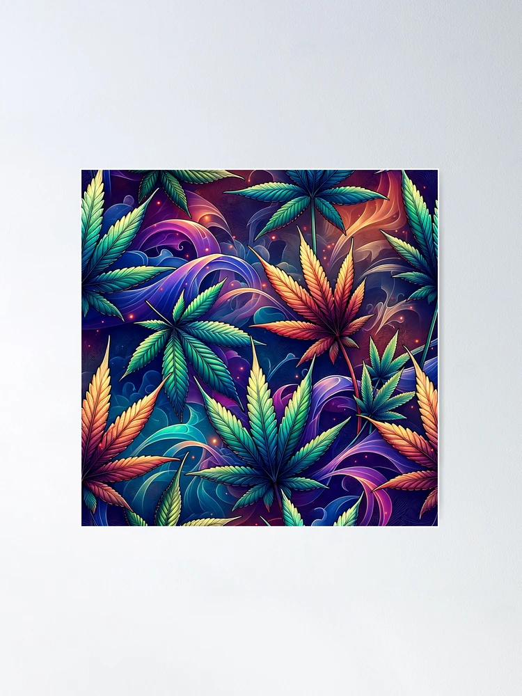 アート・デザイン・音楽 CANNABIS HIGH fposter,medium,wall_texture,