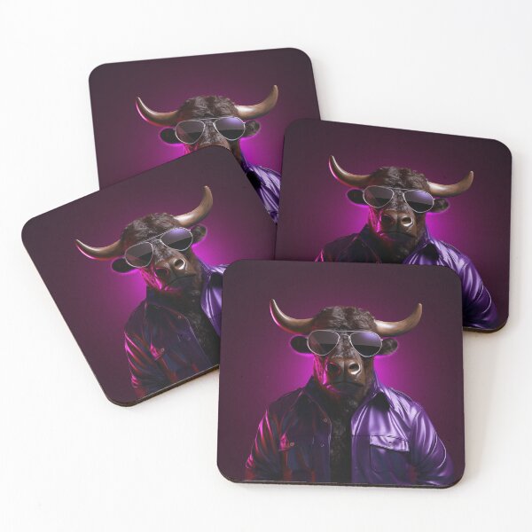 Item preview, Bullish Elegance: Dressed to Impress - Funny Bull designed and sold by MonicaGoDesign.