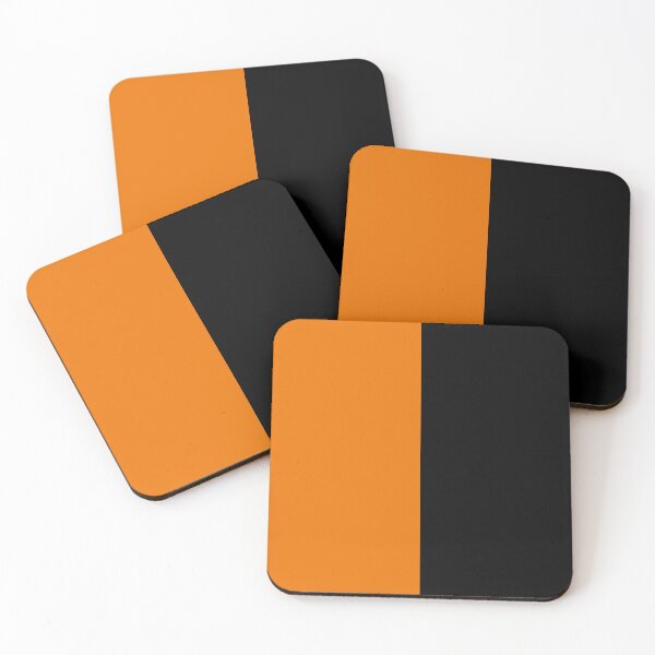 Item preview, Orange Black Two Tone Color Split designed and sold by PatternTitan.