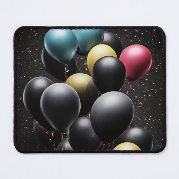 Item preview, Black birthday balloons designed and sold by Sadia Jannat.