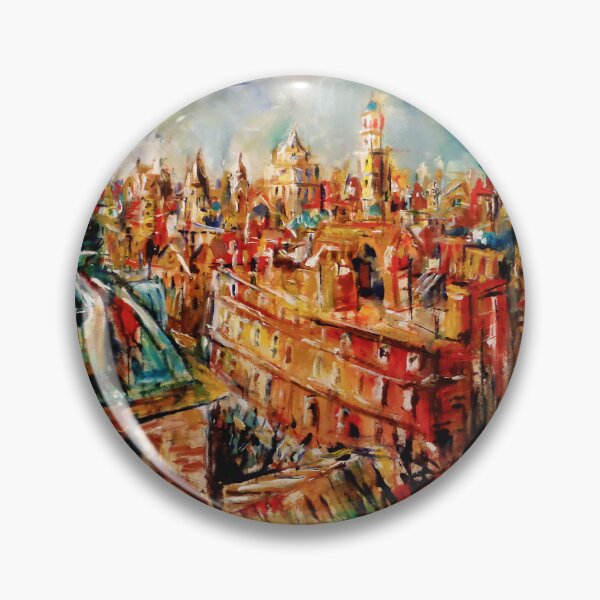Item preview, Kensington and Chelsea View from Peter Jones , London , Acrylic on Canvas designed and sold by Luke Bailey.