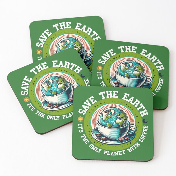 Item preview, Save the Earth, it's the only planet with coffee designed and sold by Belarte.shop.