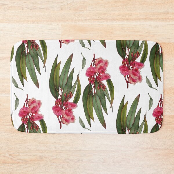Item preview, Flowering Gum Pink Australian native Eucalyptus Leaves tree branch watercolor  designed and sold by Taylor  ART.