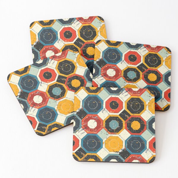 Item preview, Retro Geometric Pattern with Octagons designed and sold by palmyst.