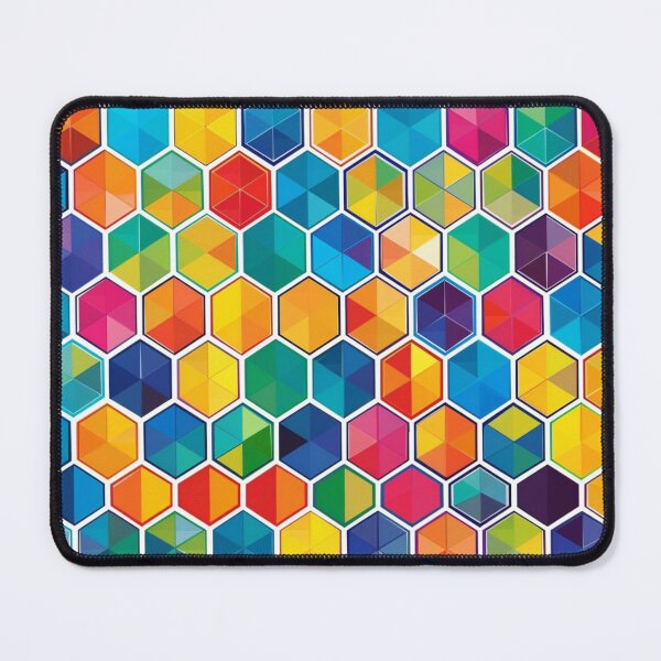 Item preview, Colorful Hexagonal Mosaic Art Pattern designed and sold by palmyst.