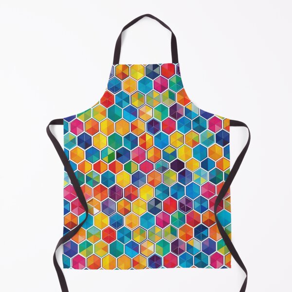 Item preview, Colorful Hexagonal Mosaic Art Pattern designed and sold by palmyst.
