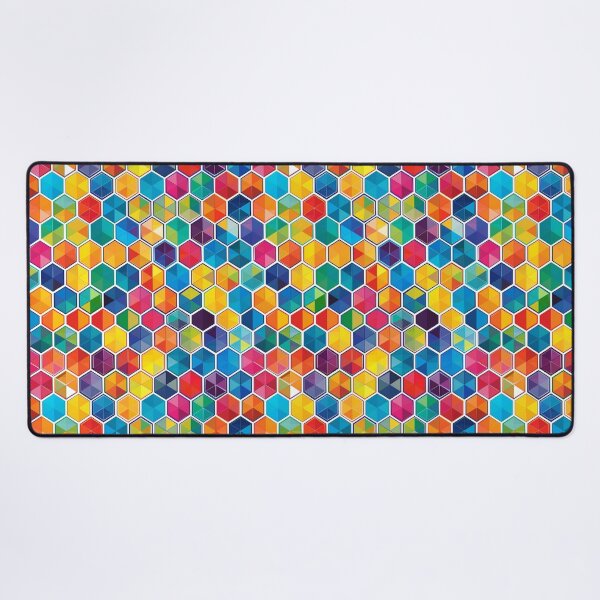 Item preview, Colorful Hexagonal Mosaic Art Pattern designed and sold by palmyst.