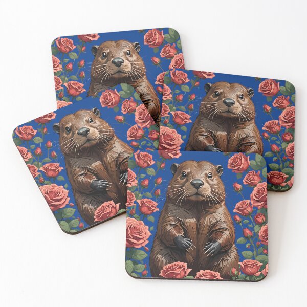 Item preview, A Beaver Surrounded By New York Roses 1 designed and sold by taiche.