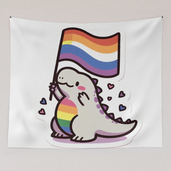 Item preview, Lgbt dinosaur designed and sold by tipitoes.