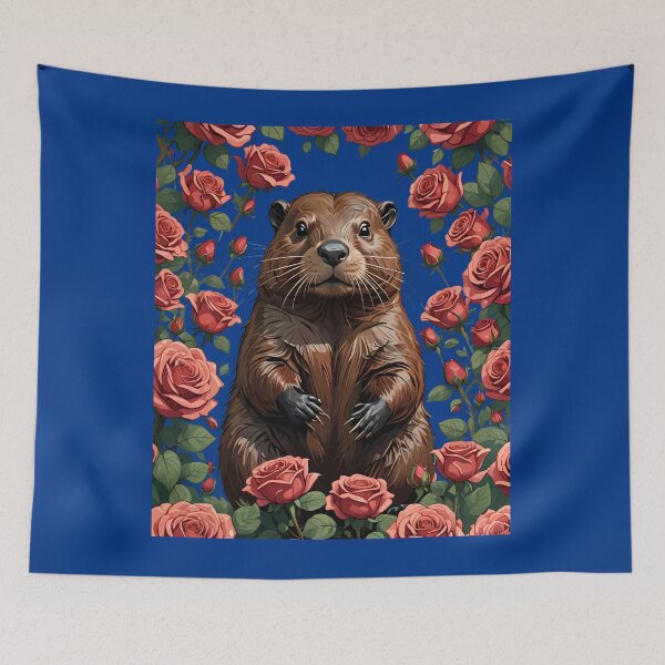 Item preview, A Beaver Surrounded By New York Roses 1 designed and sold by taiche.