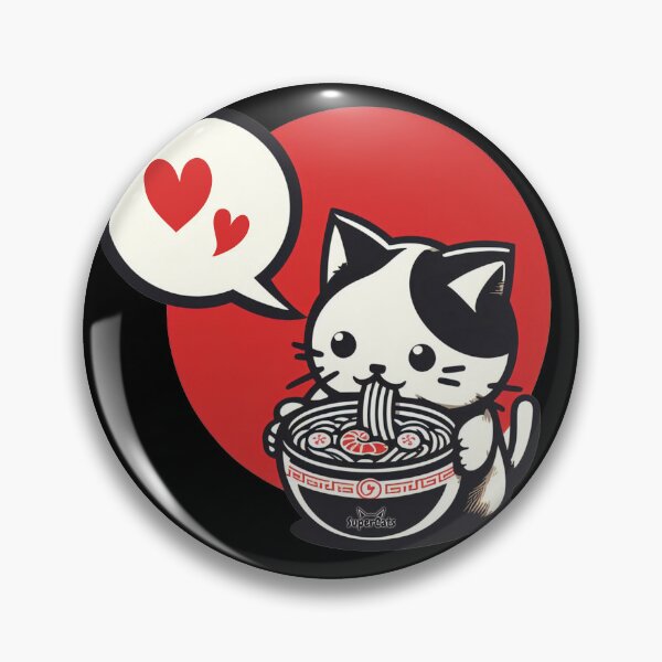 Item preview, Ramen lover cat designed and sold by Superponey.