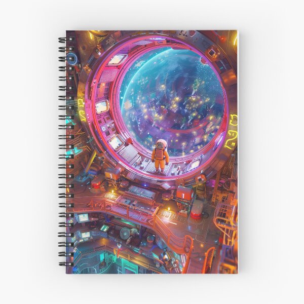 Item preview, Astronaut Observing Earth from Space Station Window designed and sold by palmyst.